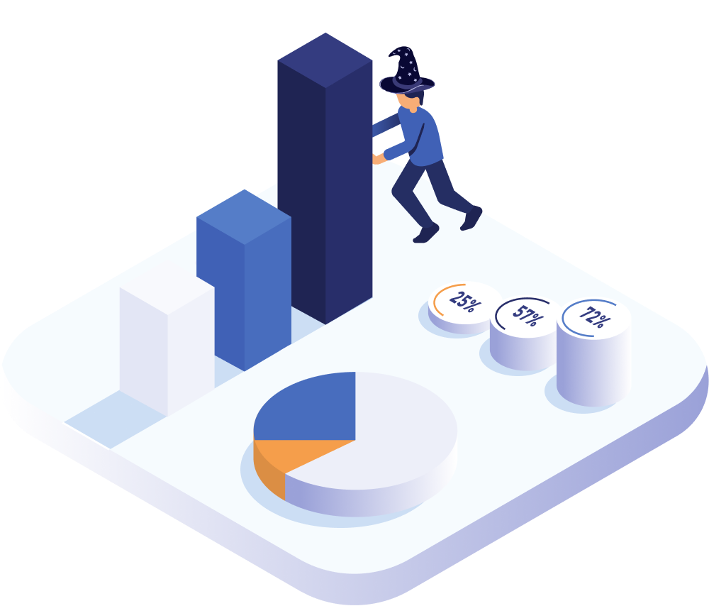 Cash Predict financial forecasting charts showing future cash flow and budget projections