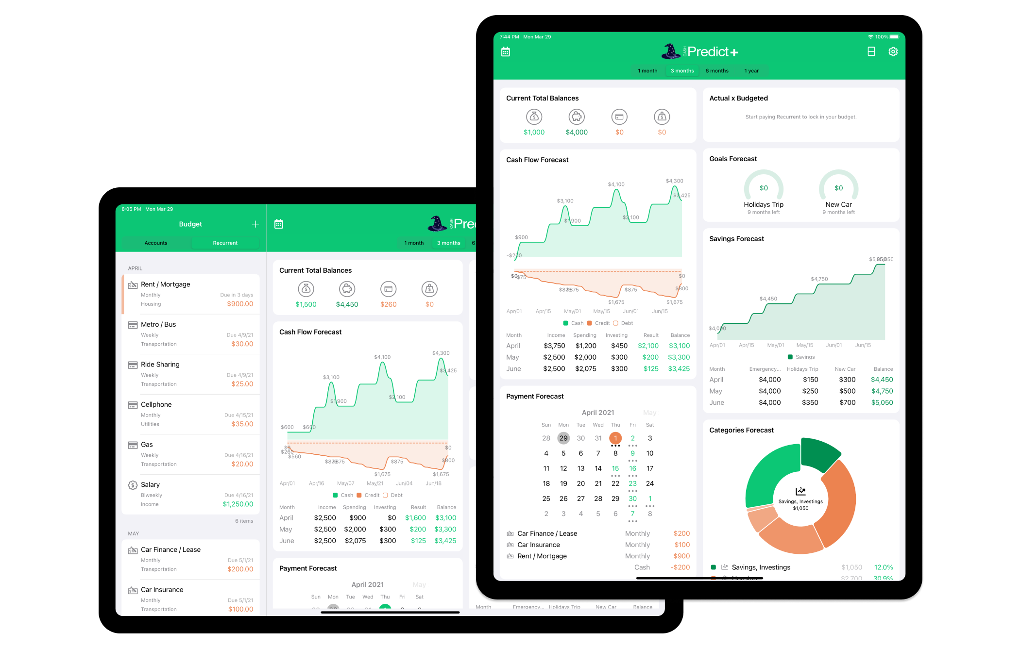 Cash Predict privacy-focused personal finance app with secure data management features